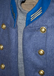 Cadet Gray Double Breasted Officer Frock Coat Infantry - Frock Coats